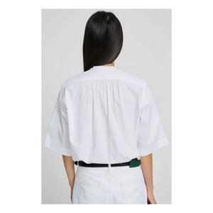 Laurence Bras - Blusa Magrita Corta de Algodón | Blanca