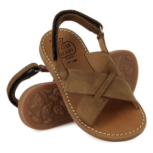 Pom d'Api - Sandalias Beach-Stitch Crossover | Marrón