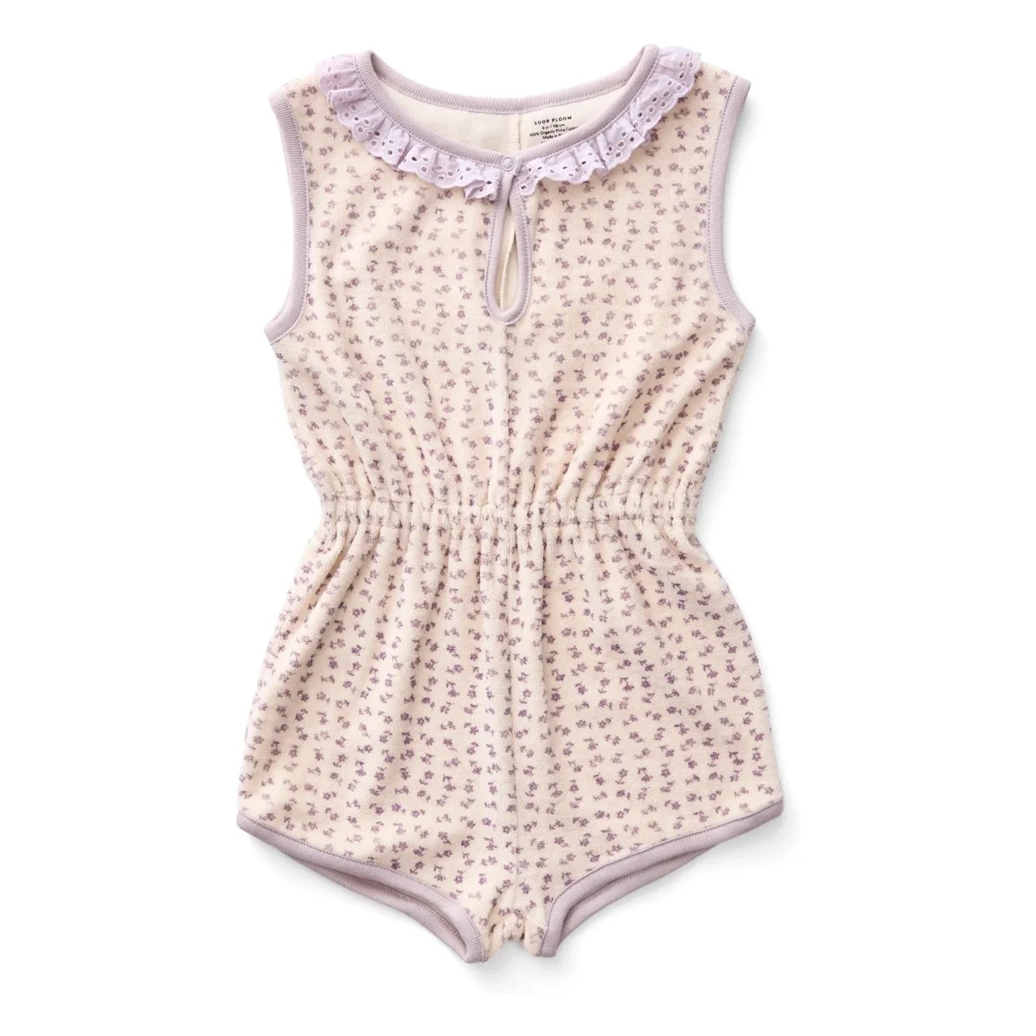 Soor Ploom - Mono Club Fleurie de algodón orgánico | Blanco roto