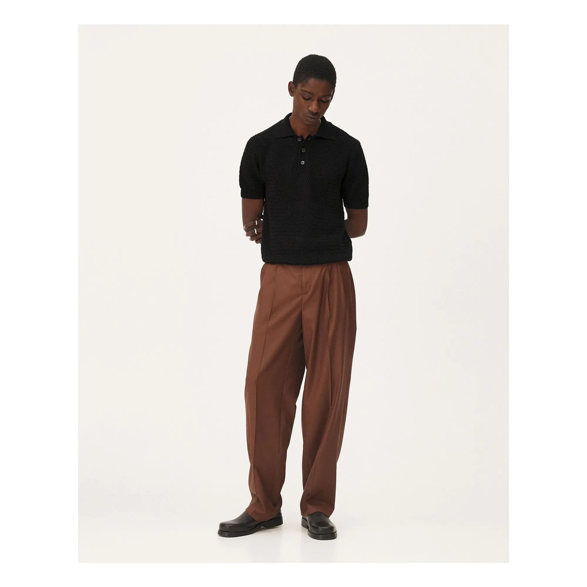 Noyoco - Polo de algodón orgánico Haring | Negro