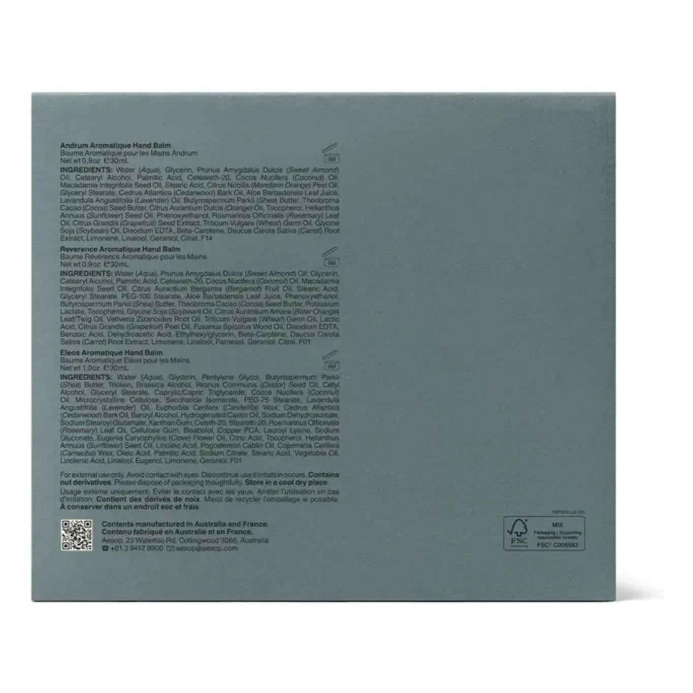 Set Aesop - Manos que ayudan