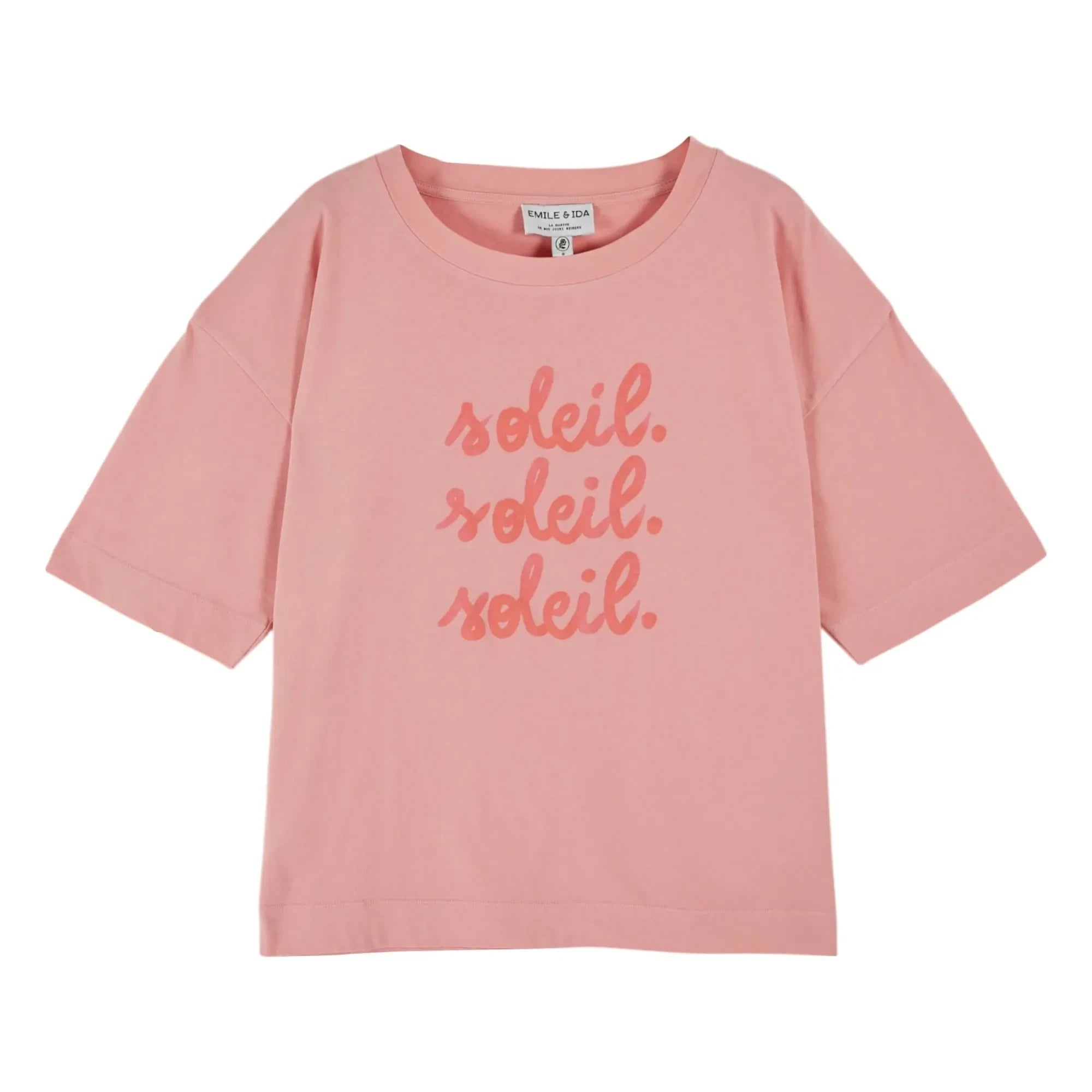 Emile et Ida - Camiseta Soleil de algodón orgánico | Rosa