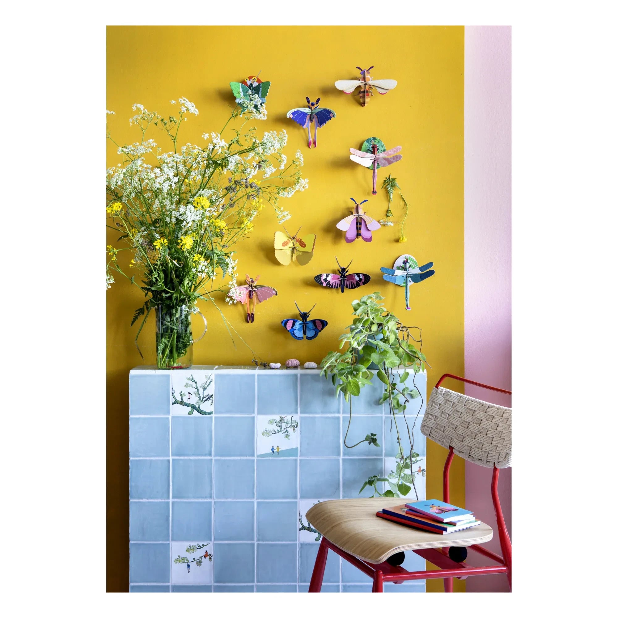 Studio Roof - Decoración de pared de mariposas