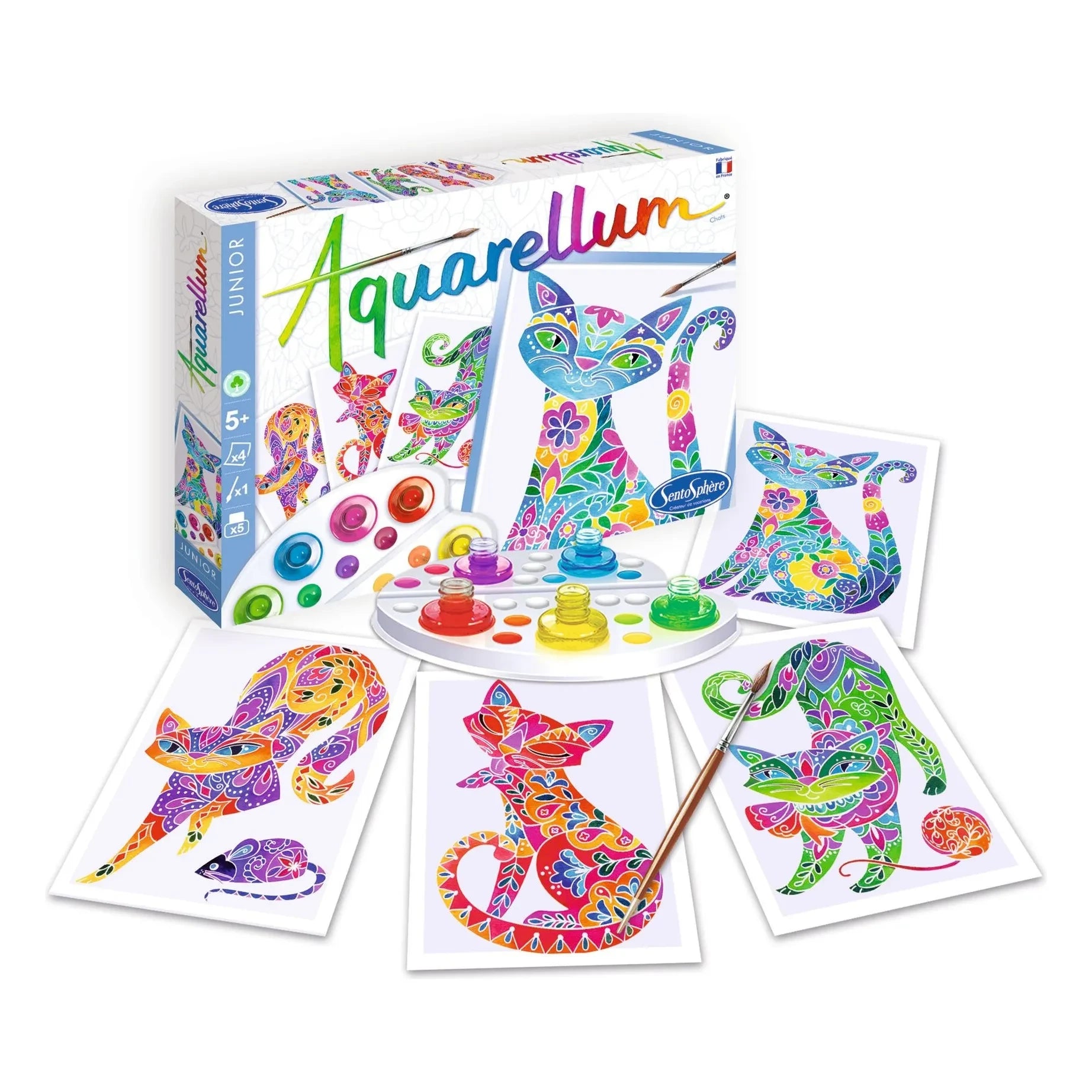 Sentosphère - Aquarellum Kedi Boyama Seti