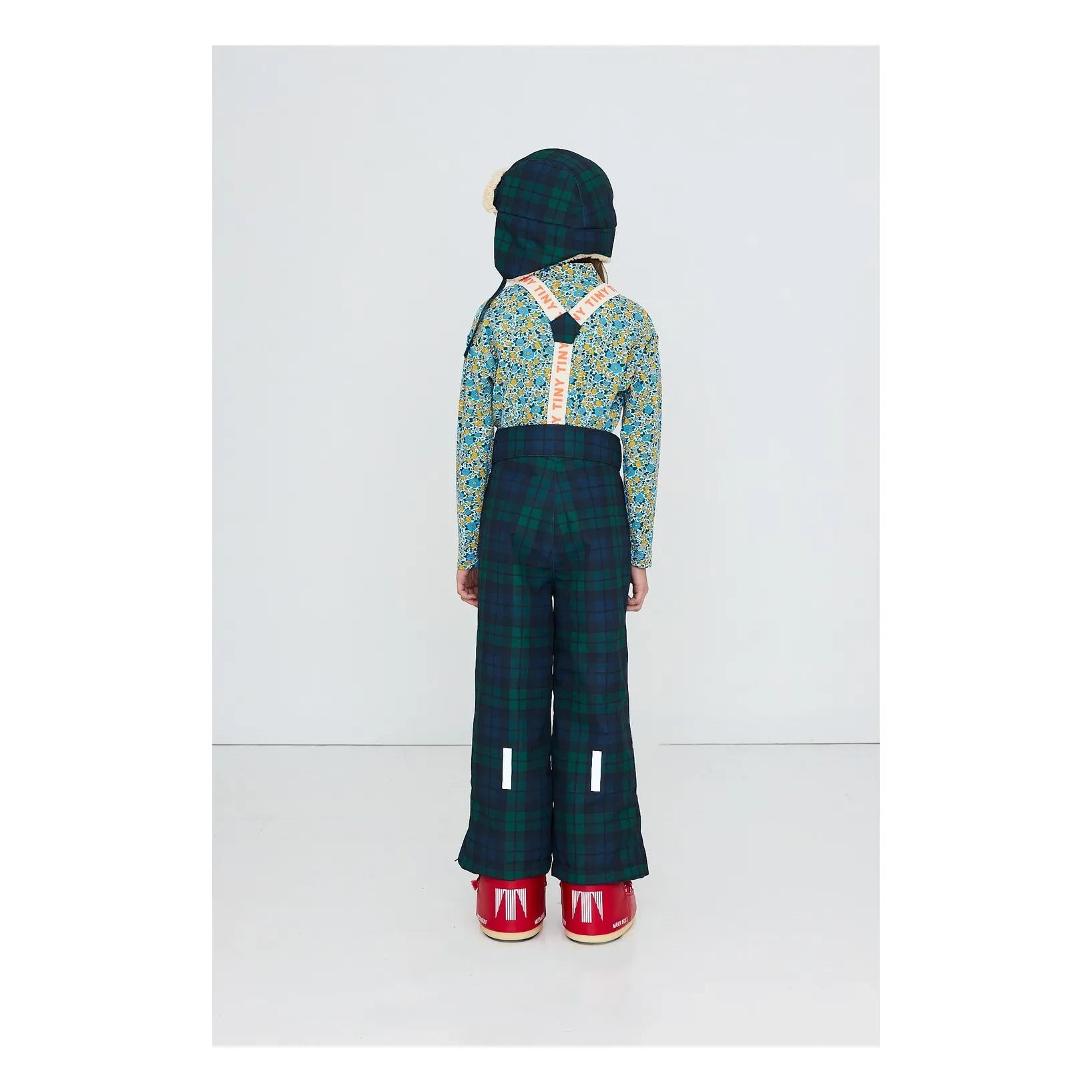 Tinycottons - Ekose Kayak Pantolonu | Yeşil