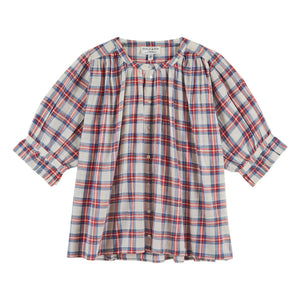 Emile et Ida - Blusa de cuadros de algodón Khadi | Roja