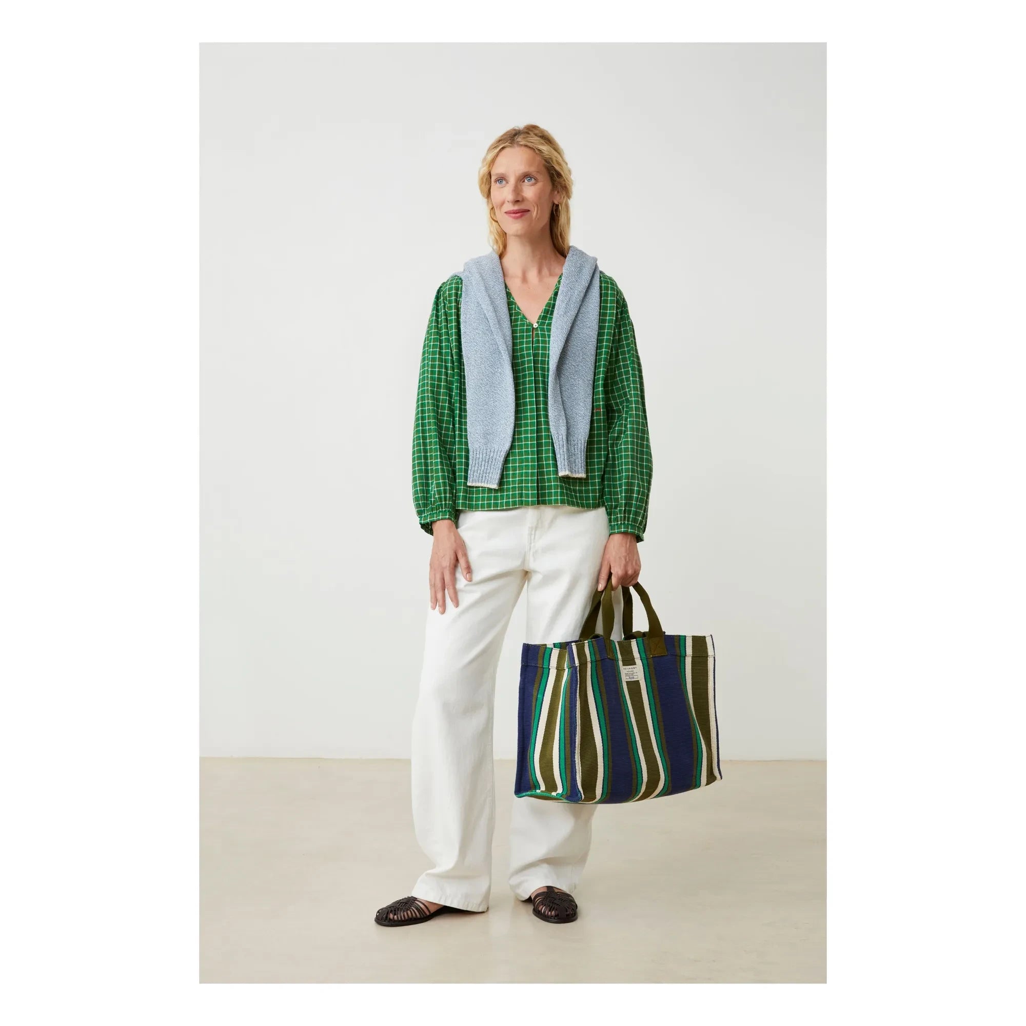 Moismont - Bolsa de Compras Bari N°46 Algodón | Azul marino