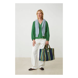 Moismont - Bolsa de Compras Bari N°46 Algodón | Azul marino