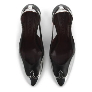 Socque Paris - Zapatos de tacón de piel Patti | Negro