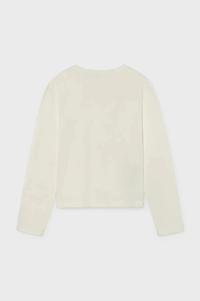 Blusa Mayoral de manga larga de algodón y elastano para niños