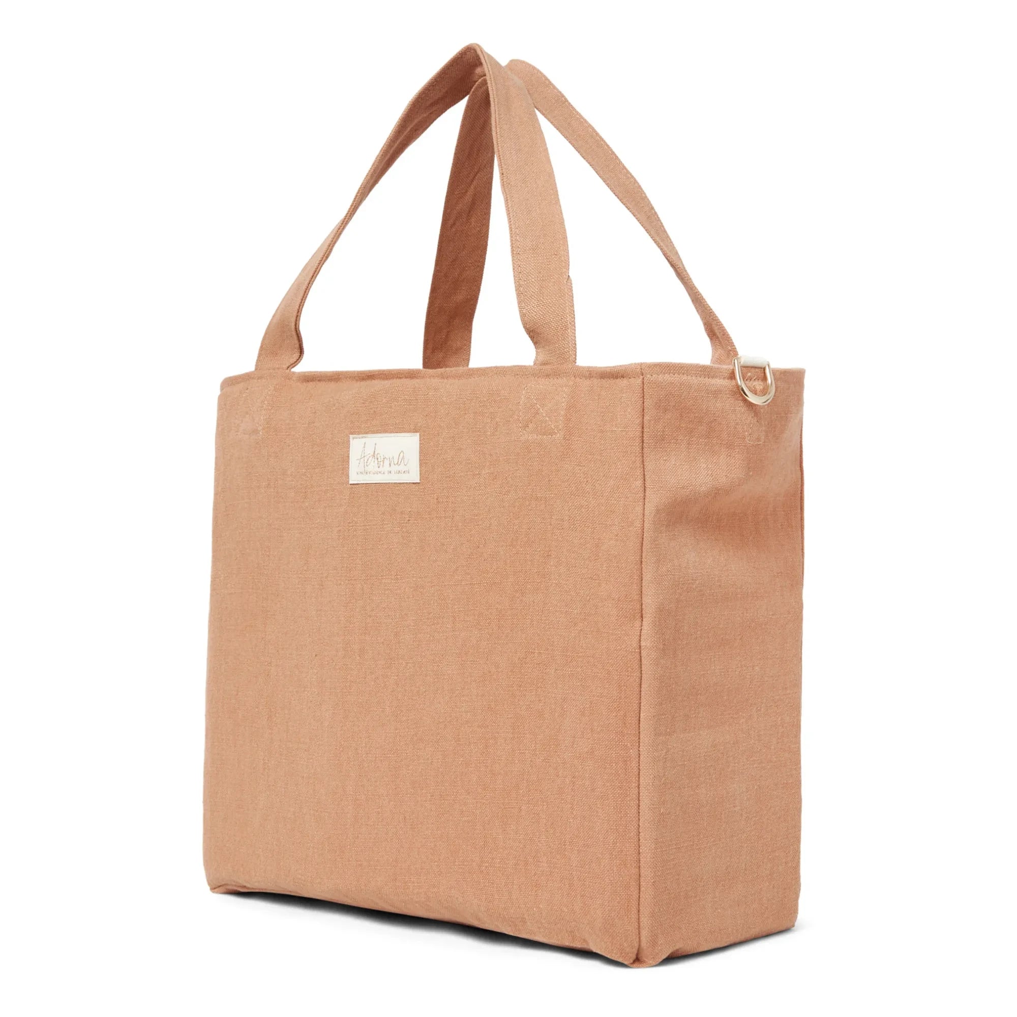Adorna - Bolso de lino con cremallera | Terracota