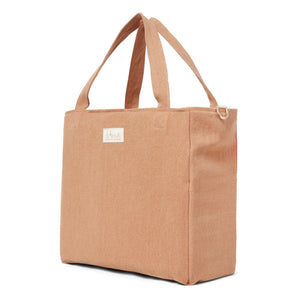 Adorna - Bolso de lino con cremallera | Terracota