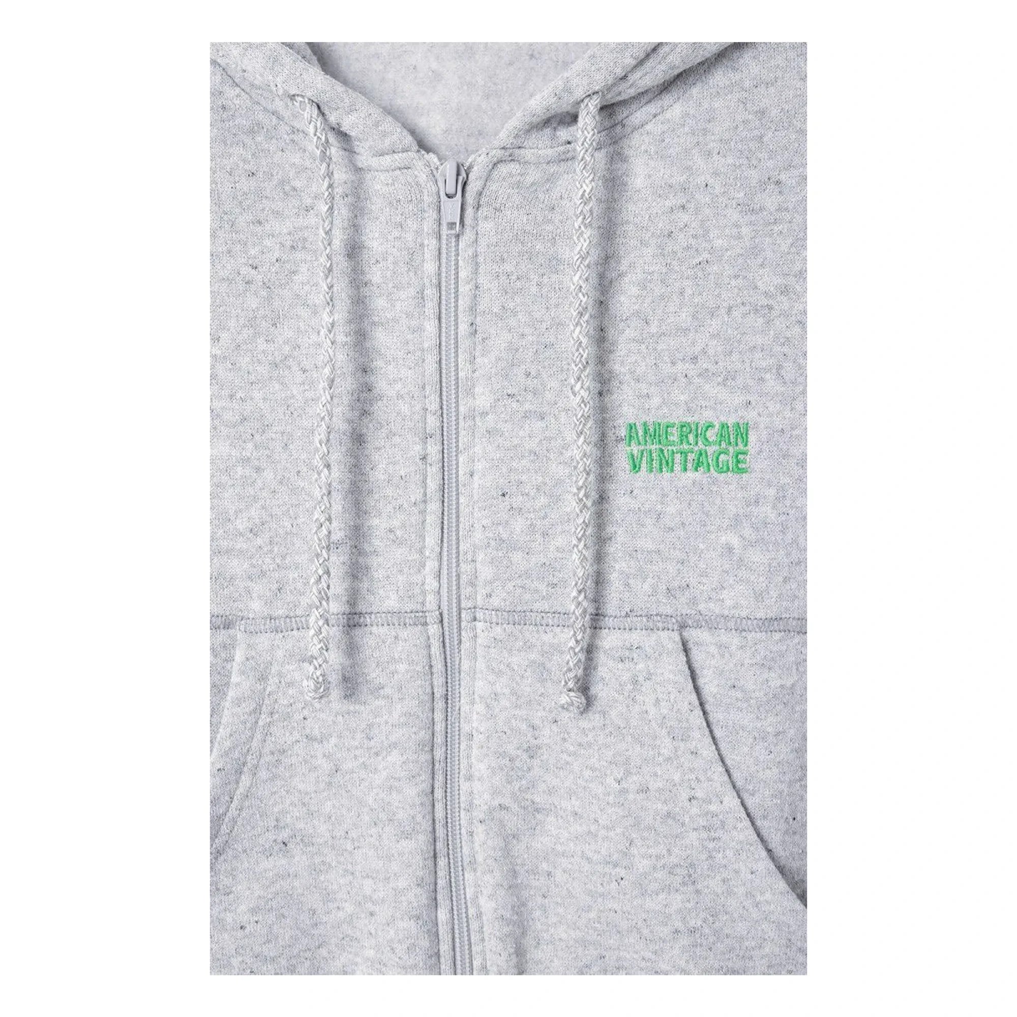 American Vintage - Sudadera Evona con cremallera | Gris claro