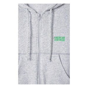 American Vintage - Sudadera Evona con cremallera | Gris claro