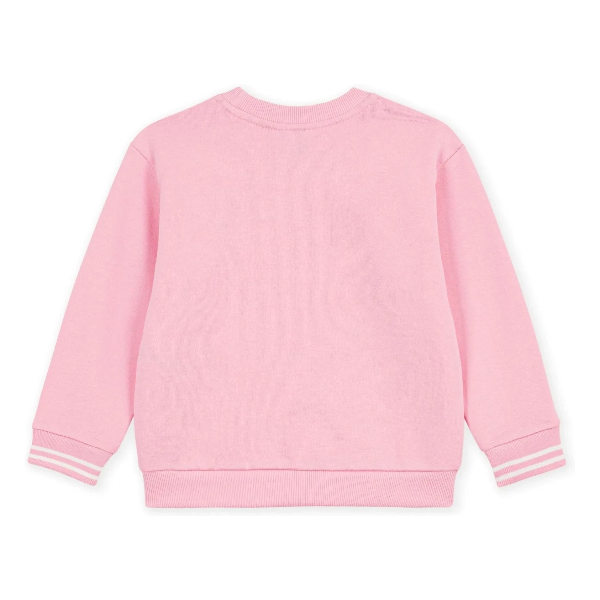 Petit Bateau - Organik pamuk logo sweatshirt | Pembe