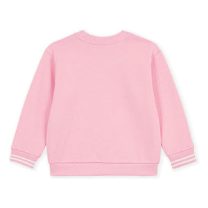 Petit Bateau - Organik pamuk logo sweatshirt | Pembe