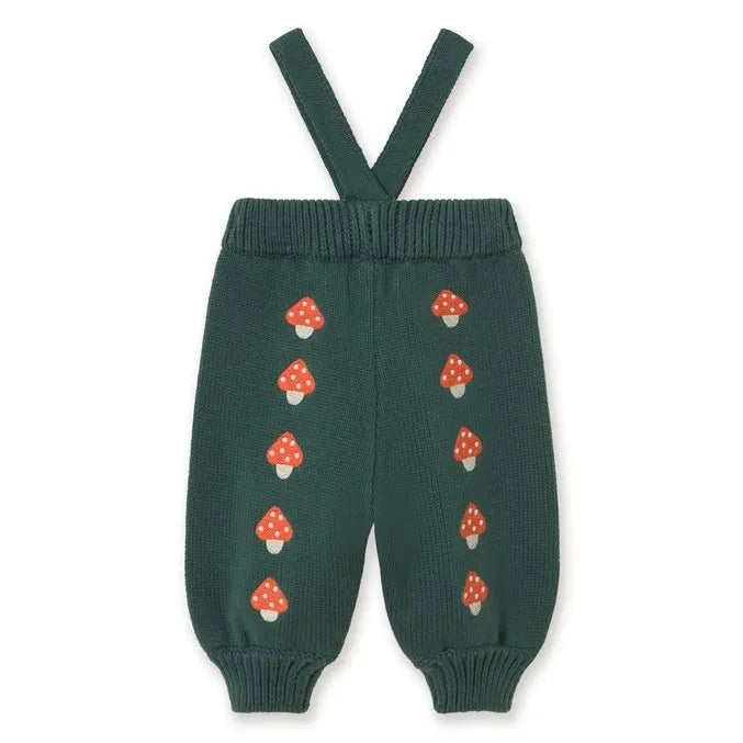 Tinycottons - Pantalones de punto con estampado de setas | Verde