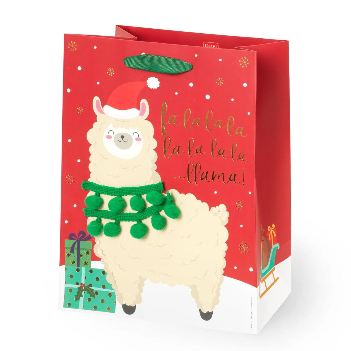 Legami - Llama Noel Gift Bag - Medium