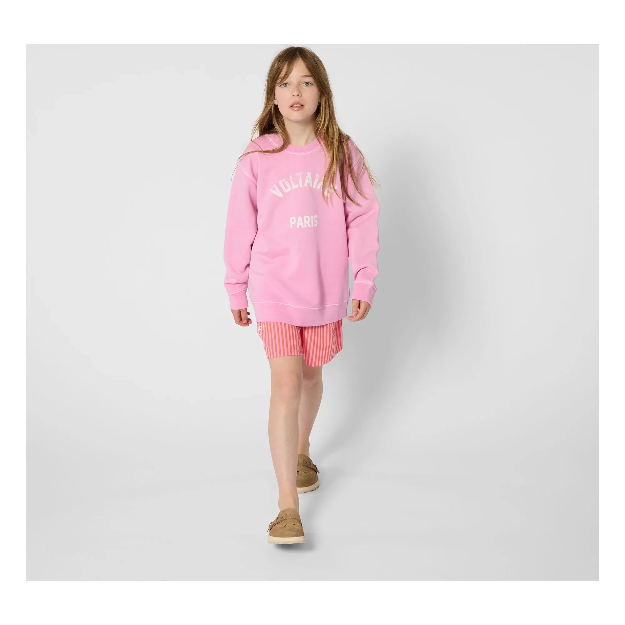 Zadig & Voltaire - Bermuda con cintura elástica a rayas | Rosa