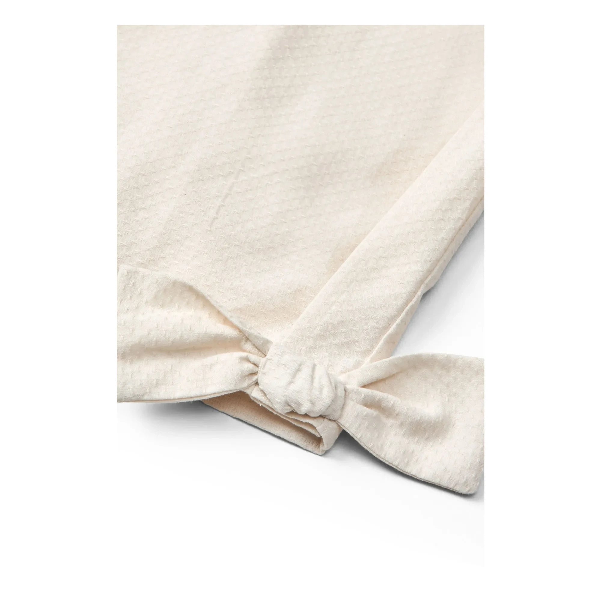 Copenhagen Colors - Pantalón de algodón orgánico con detalle de lazo | Crema