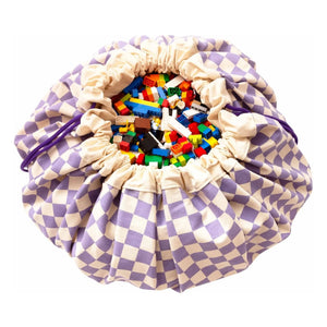 Play and Go - Bolsa / Alfombra de juegos Noomad - Vichy | Morado