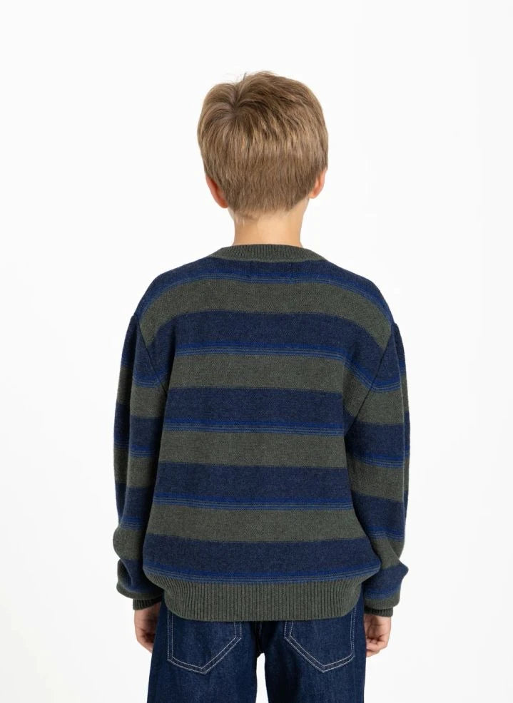 Smallable Kid - Suéter de Lana Rayado Matteo | Haki