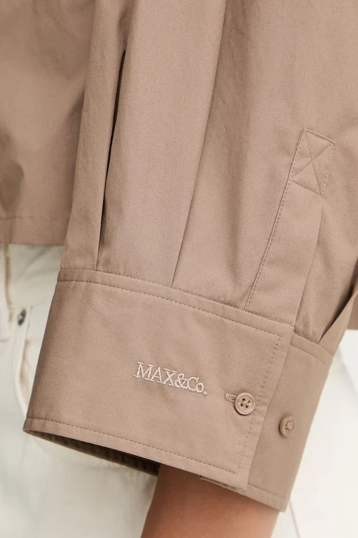 Camisa de algodón para mujer Max&Co. MCOVELOCE