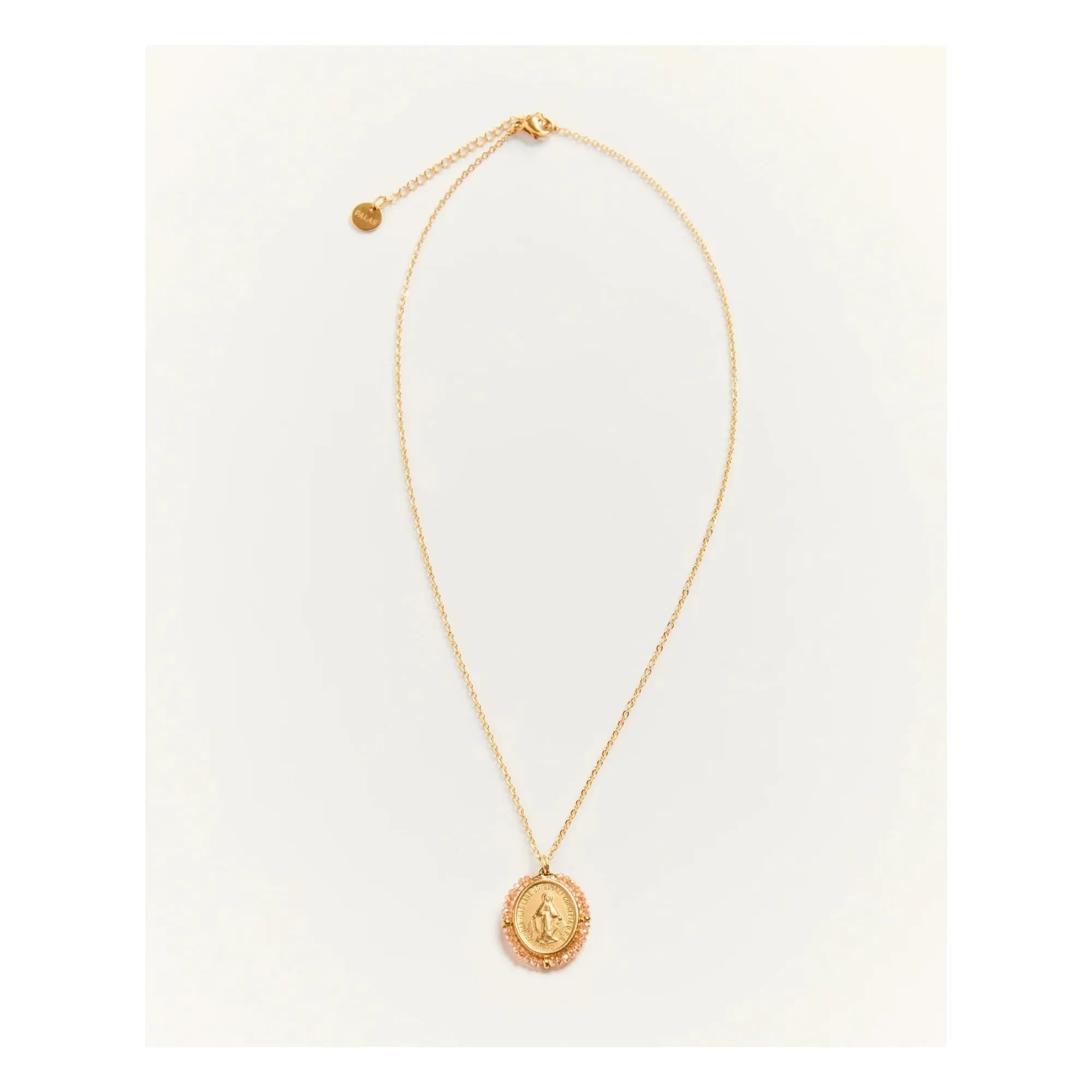 Collar brillante Palas - Santa María | Melocotón
