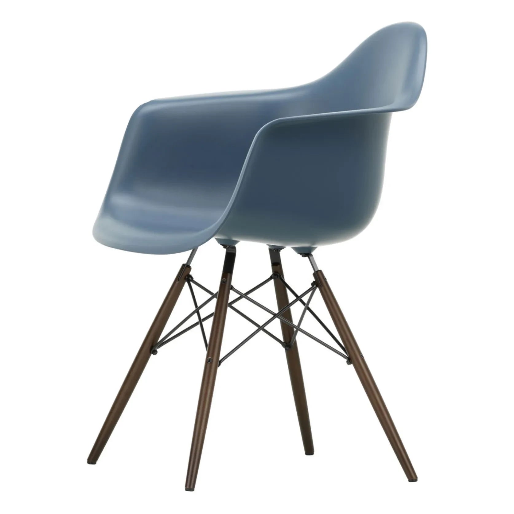 Vitra - Silla DAW - base de arce - Charles & Ray Eames | Azul marino