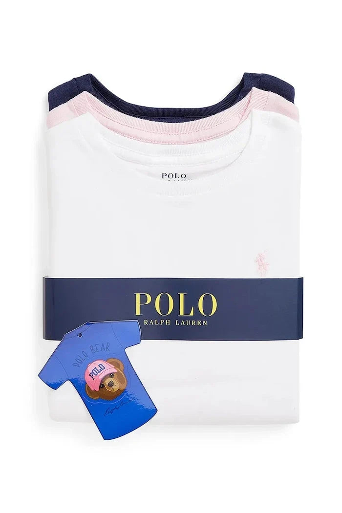 Polo Ralph Lauren Camiseta de algodón para niños (paquete de 3)