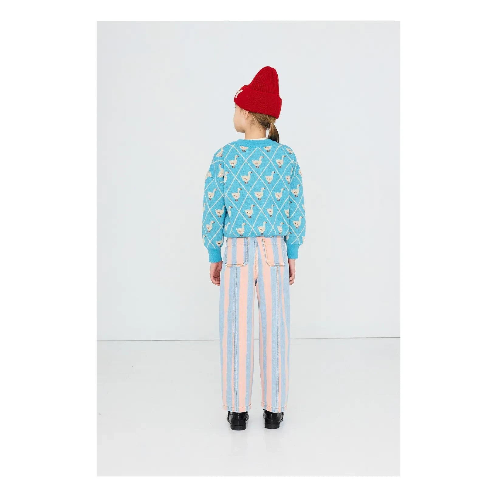 Tinycottons - Çizgili Jean | Açık Mavi