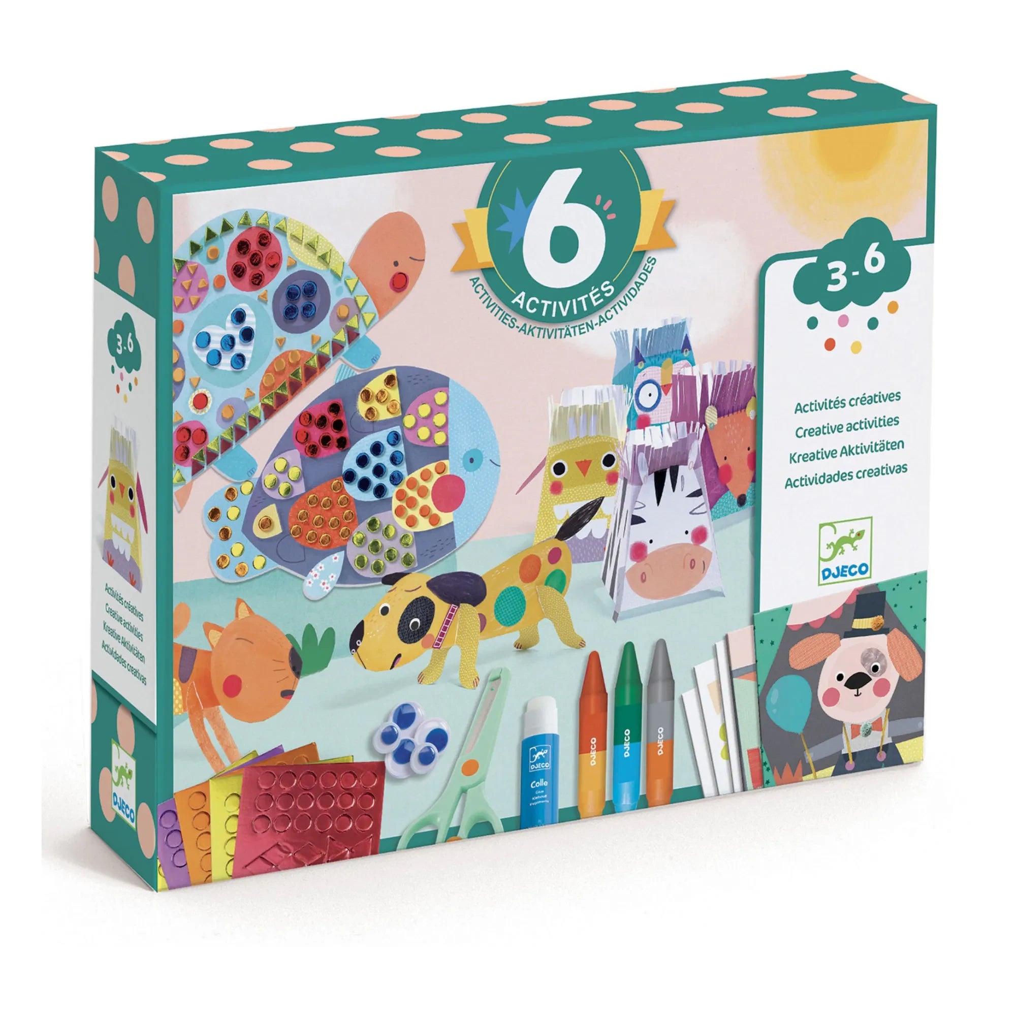 Djeco - Caja multiactividad Animales y sus hogares
