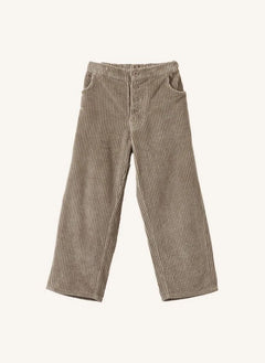 Caramel - Pantalones de terciopelo con pinzas Erodium | Gris