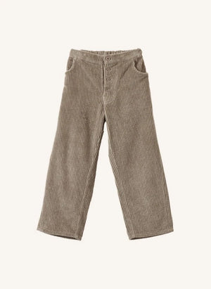 Caramel - Pantalones de terciopelo con pinzas Erodium | Gris