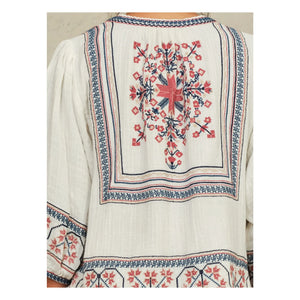 M.A.B.E. - Chaqueta bordada Calista Pamuk | Crudo