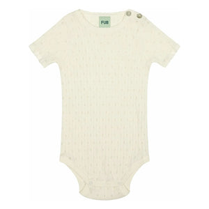 FUB - Body de algodón orgánico de punto inglés y canalé fino | Crudo