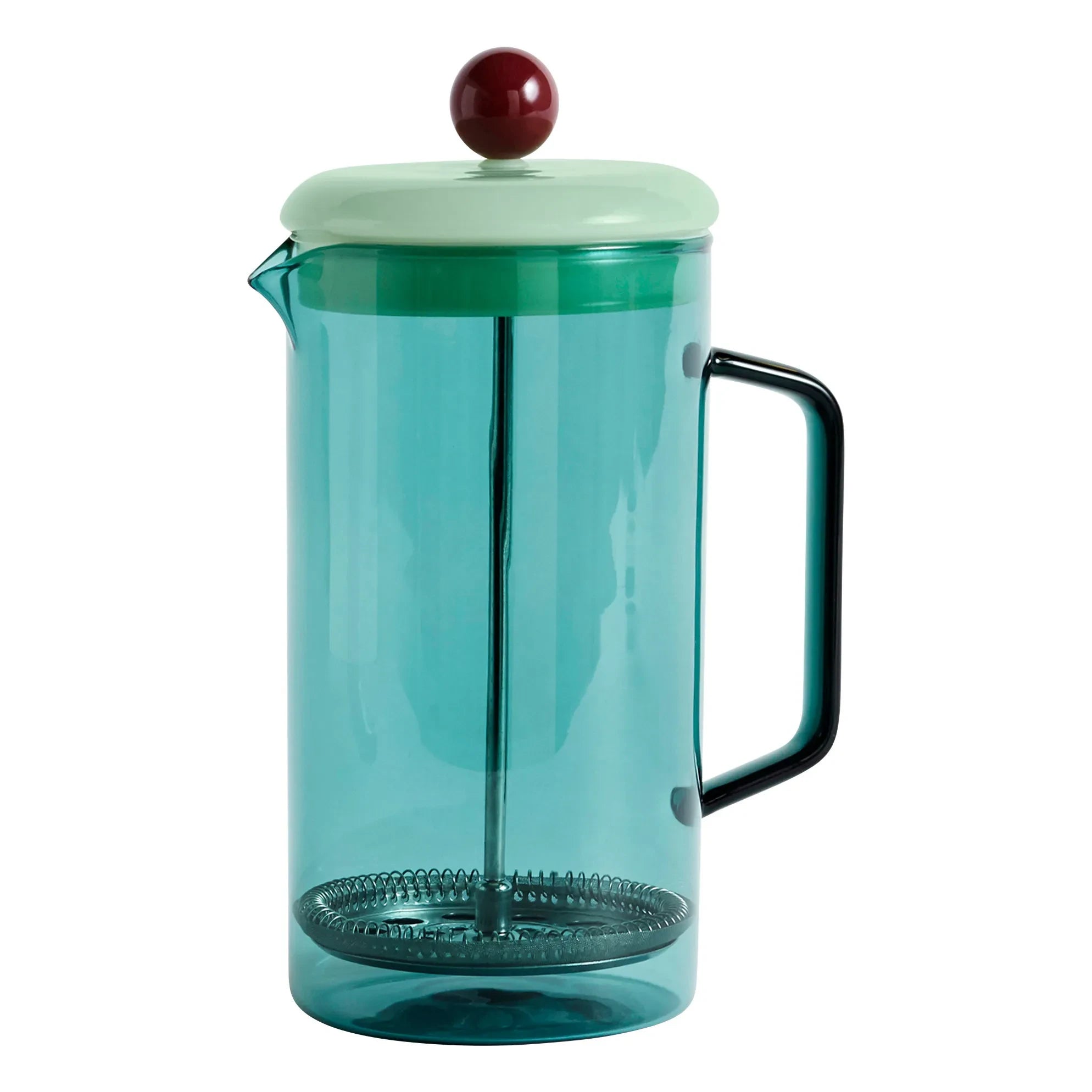 Hola - Cafetera de cristal azul