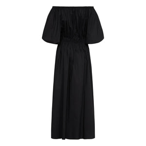 Matteau - Vestido con tirantes voluminosos | Negro