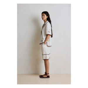 Hod - Barny Pantalón corto bermuda de algodón | Crema
