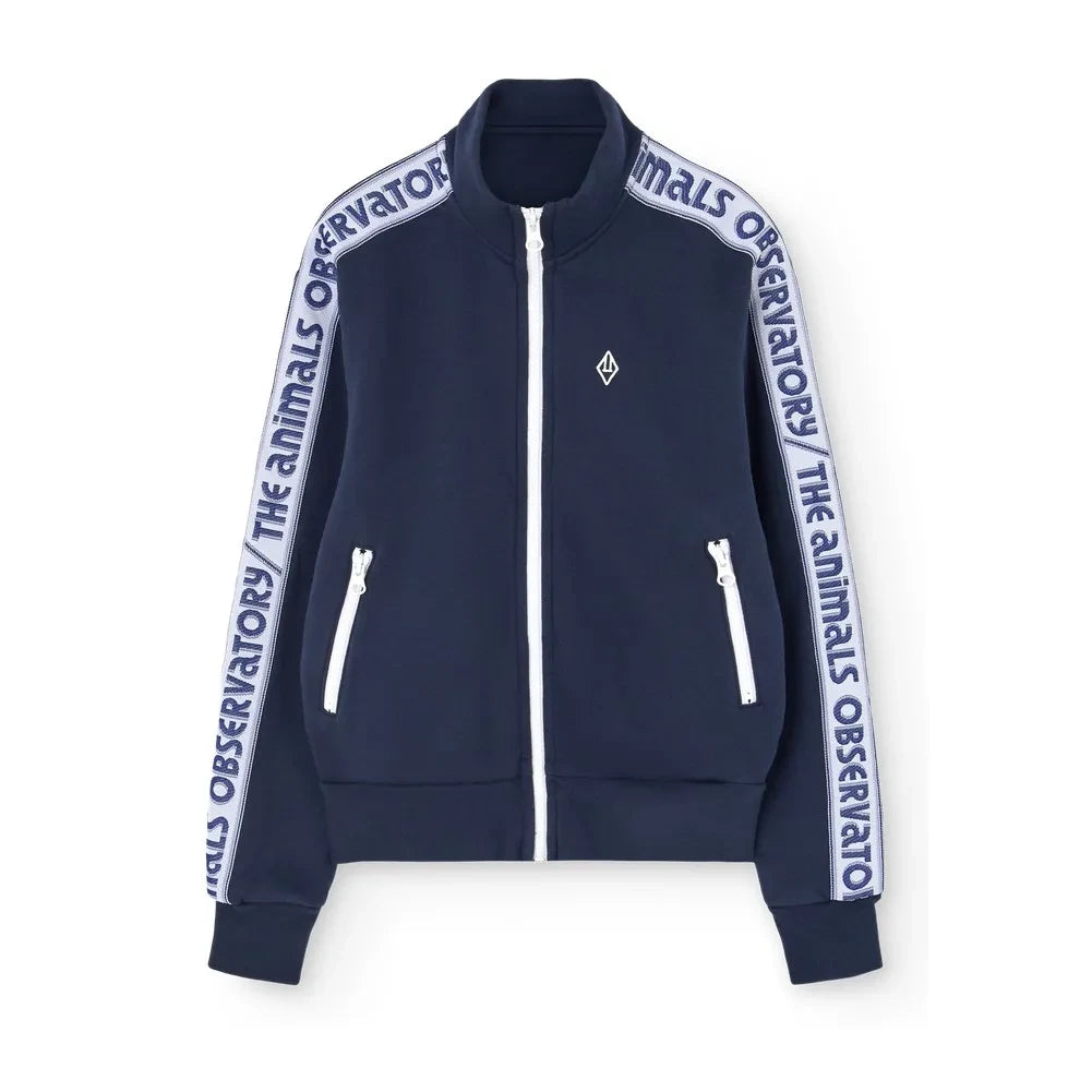 The Animals Observatory - Zebra Zip Sweat | Azul marino