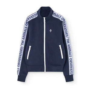 The Animals Observatory - Zebra Zip Sweat | Azul marino