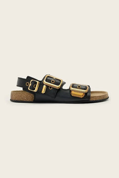 AllSaints Staffa Sandalia plana de cuero para mujer