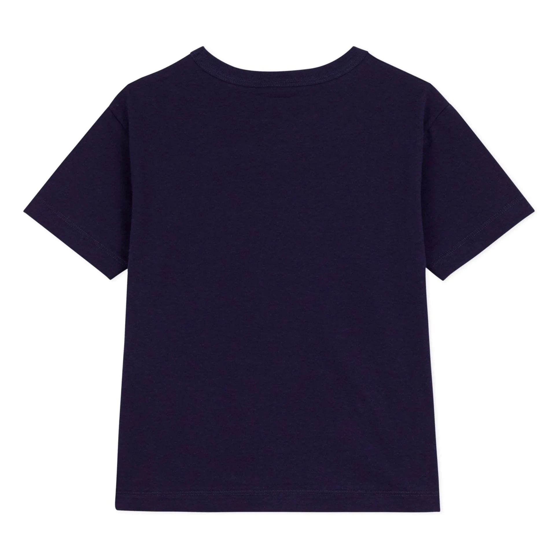 Petit Bateau - Camiseta ancha de algodón orgánico Bádminton | Azul marino