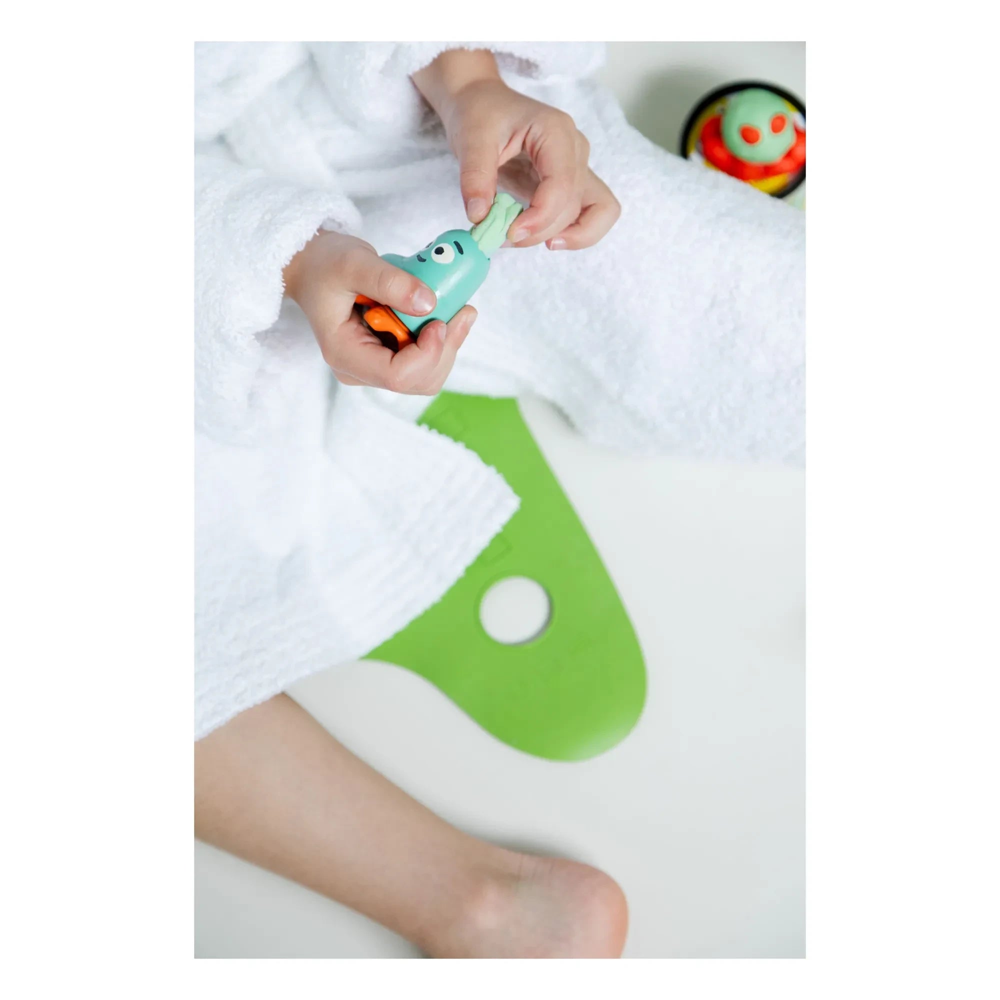 Nailmatic Kids - Dúo de Arcilla de Modelado Lavable Pataploof y Molde | Verde