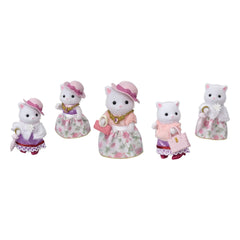 Sylvanian Families - Maleta de moda y hermana mayor Gata Persa