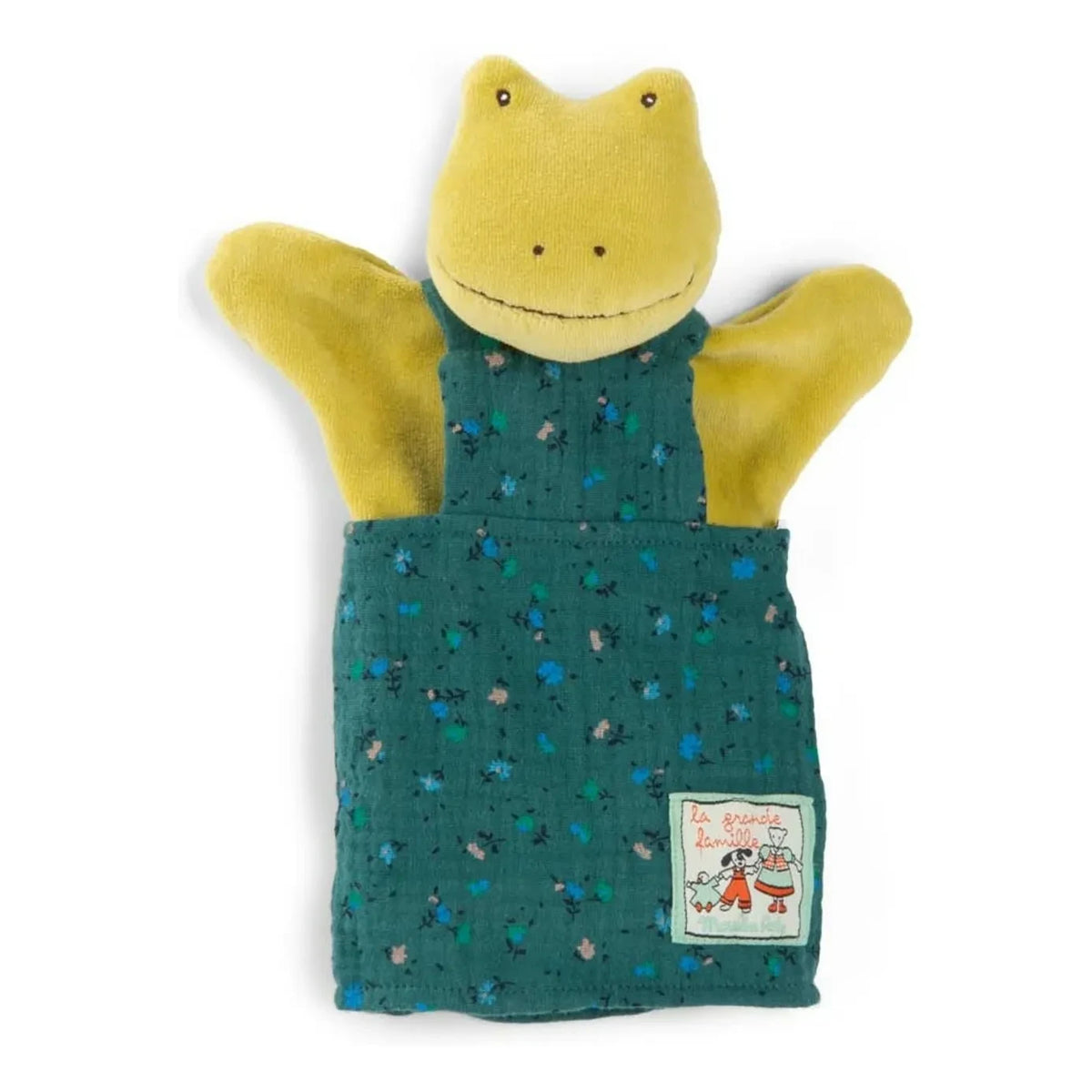 Moulin Roty - Títere de rana Perlette | Verde