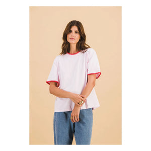 Elise Chalmin - Loicia Pamuk Camiseta | Rosa