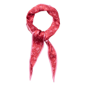 Becksöndergaard - Pañuelo de seda Asflora Diamond | Rojo