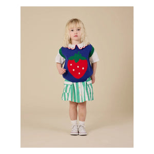 Goldie + Ace - Falda de rayas con bolsillos | Verde