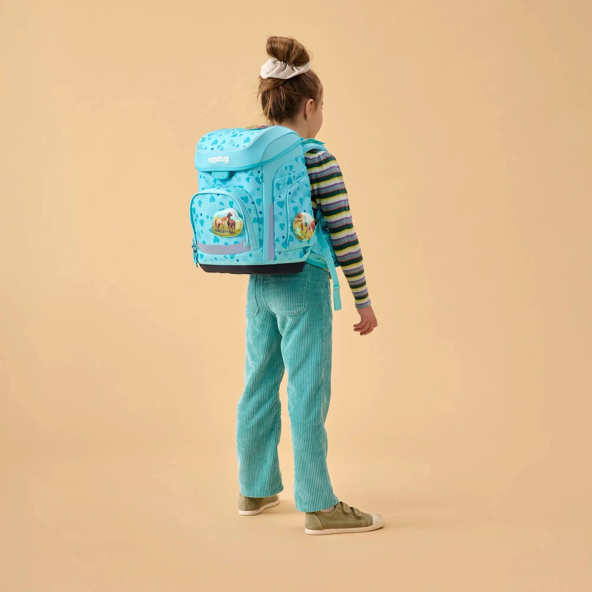 Ergobag - Set de mochila escolar Cubo Horsedreambear
